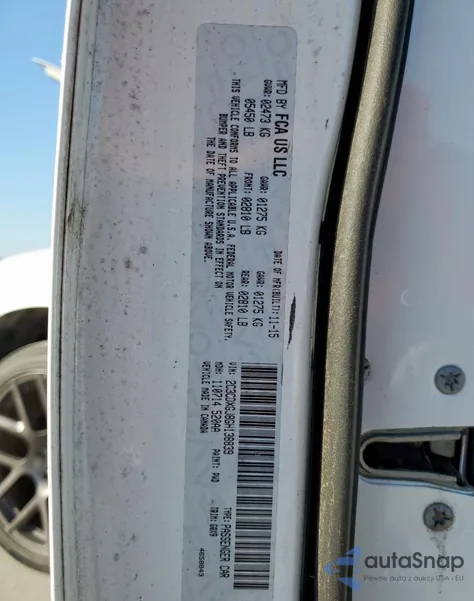 2016 Dodge Charger R/T Scat Pack from USA, damaged, VIN 2C3CDXGJ8GH138839